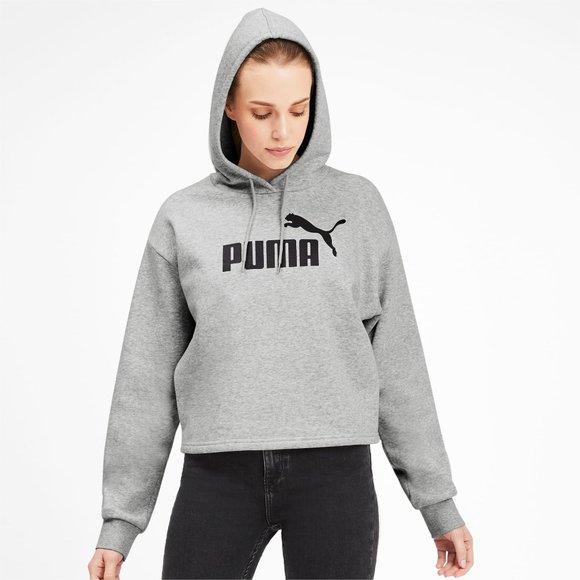 Puma Tops - Puma Elevated Essentials Cropped Hoodie SZ S NEW